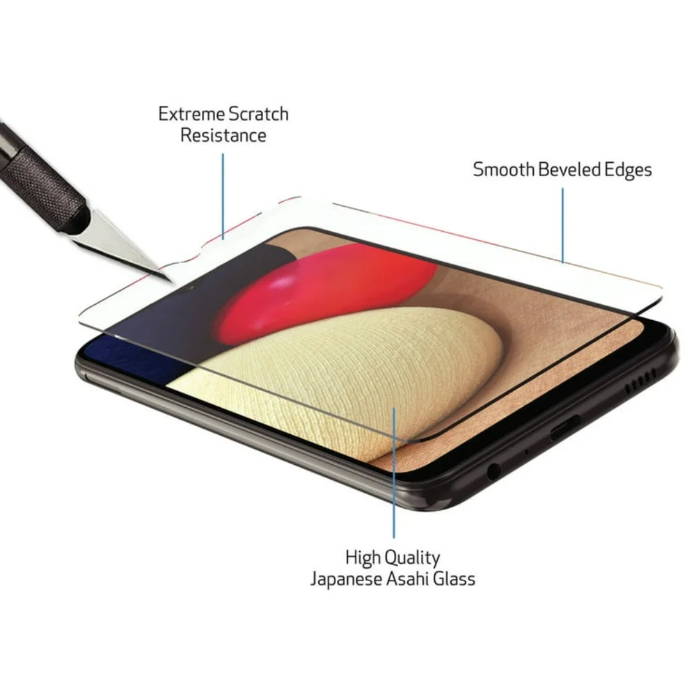2 DuraGlass Tempered Glass Screen Protector for Samsung Galaxy A02s